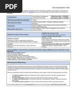 Glassware Safety Risk Assessment Guide | PDF | Occupational Safety And ...