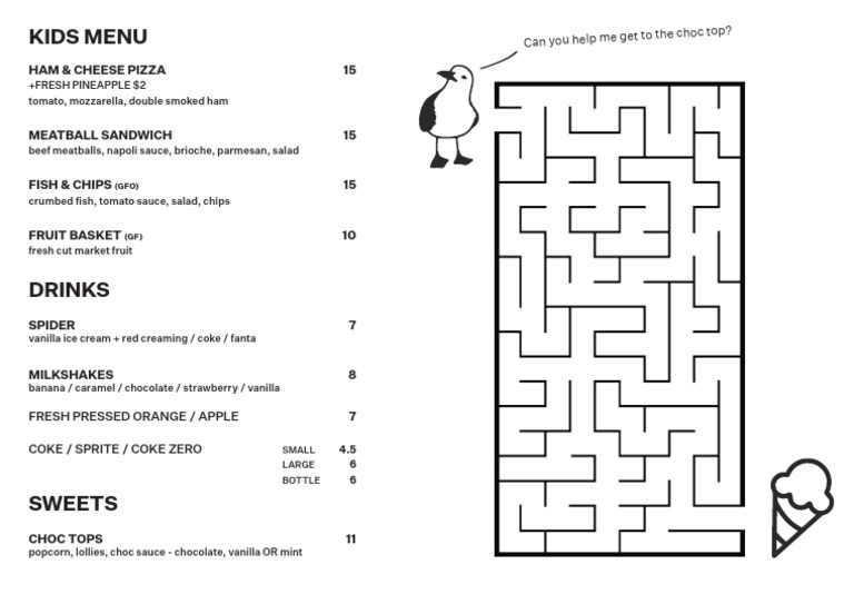 Kids Menu: Pizza, Sandwiches & Treats | PDF | Mozzarella | Cuisine
