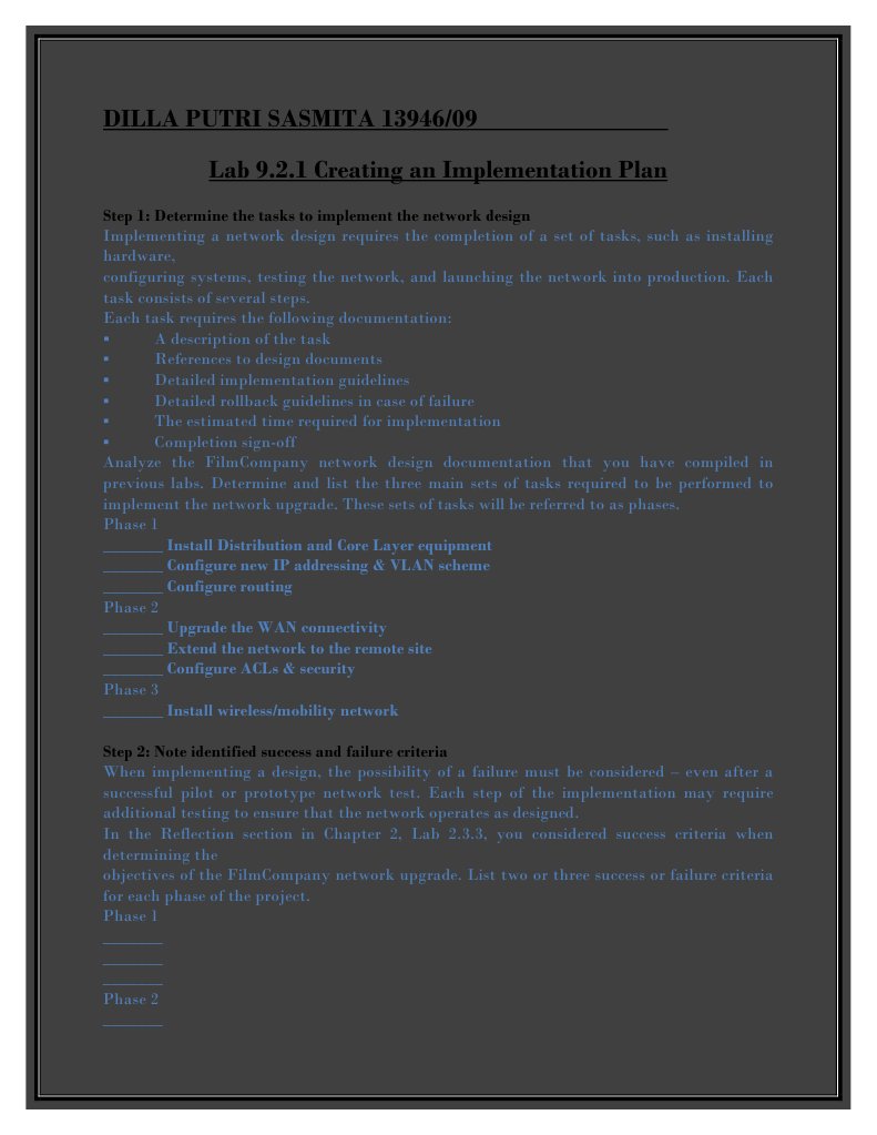 Lab Activity 9.2.1 | PDF