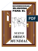 Ecumenismo_Ecumenicidad Para El Nuevo Orden Mundial - NWO