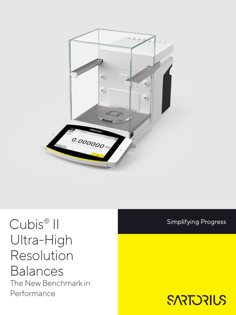 Lab Balance Cubis LL Ultra High Resolution Brochure | PDF | Application ...