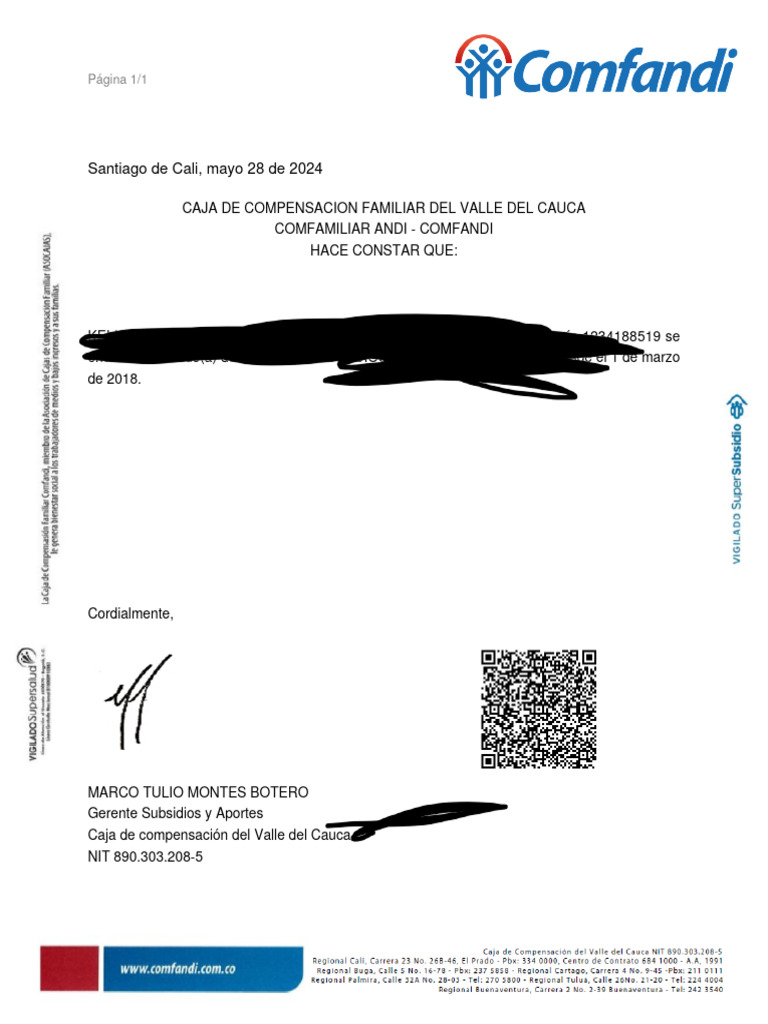 Retiro Comfandi | PDF