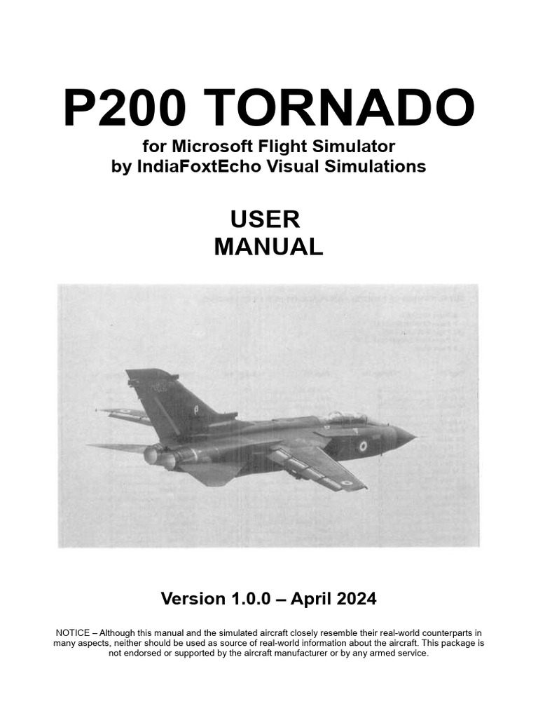 IndiaFoxtEcho Tornado User Manual | PDF | Aviation