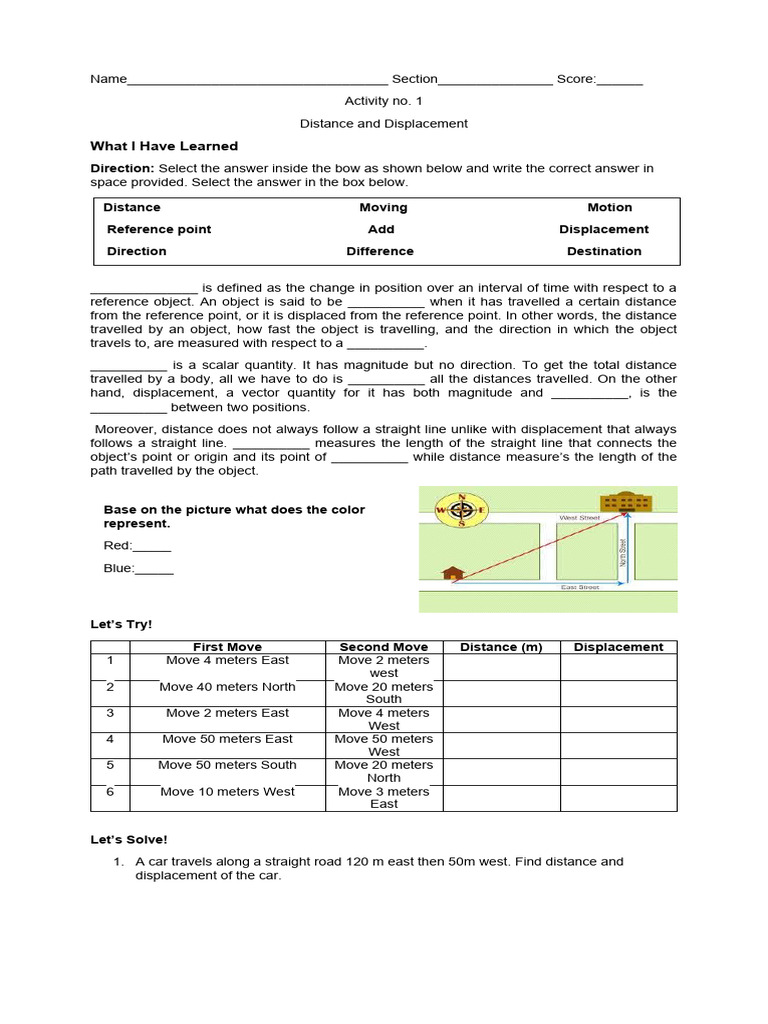 Understanding Distance, Displacement, and Motion | PDF | Distance | Speed