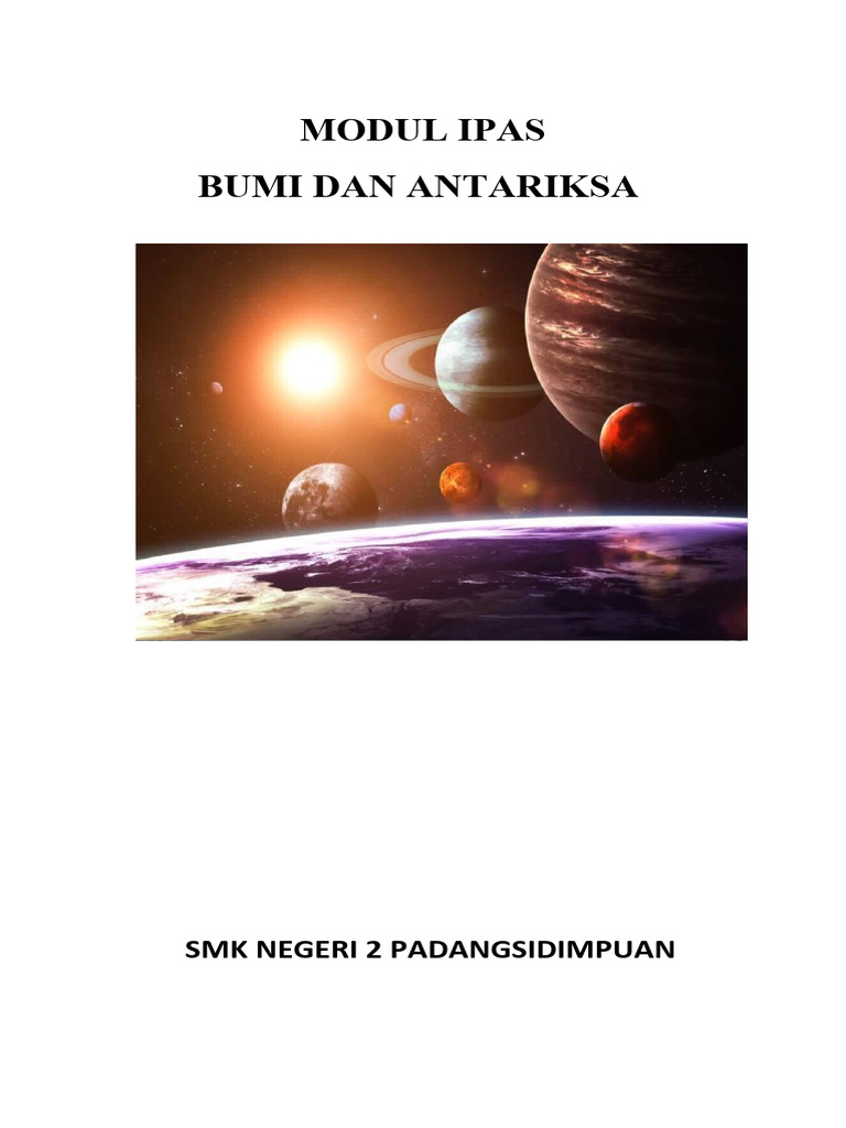 Modul Ajar IPAS: Bumi dan Antariksa | PDF