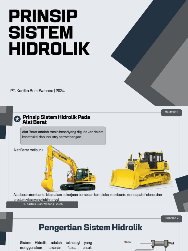 Prinsip Dasar Sistem Hidrolik Alat Berat Pdf