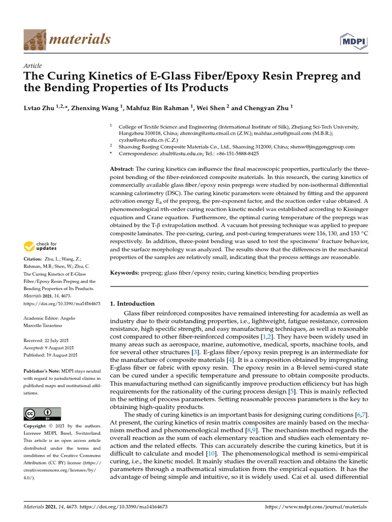 Materials 14 04673 | PDF | Composite Material | Epoxy