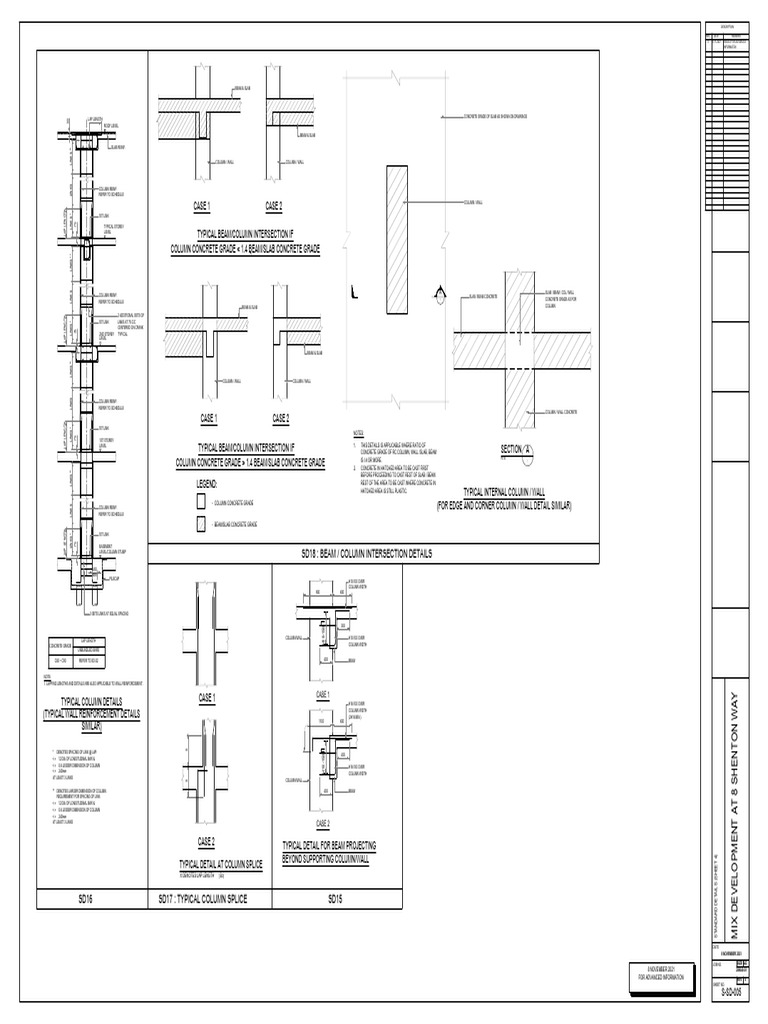 Column and Beam Reinforcement Details | PDF | Column | Concrete