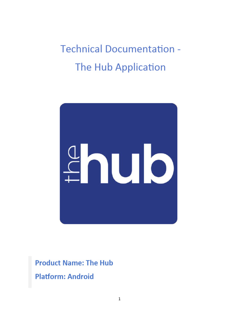 Hub App Technical Documentation | PDF | Databases | Mobile App