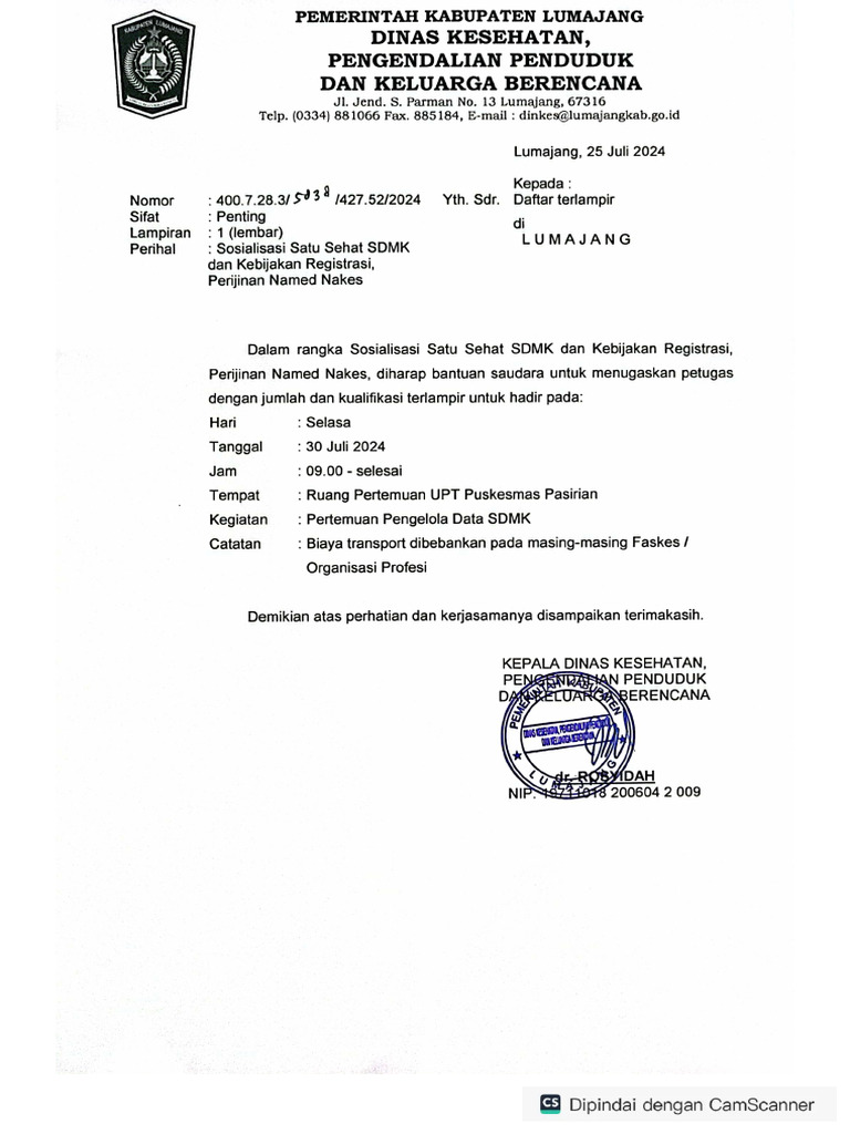 Sosialisasi Satu Sehat SDMK Dan Kebijakan Registrasi Perijinan Named ...
