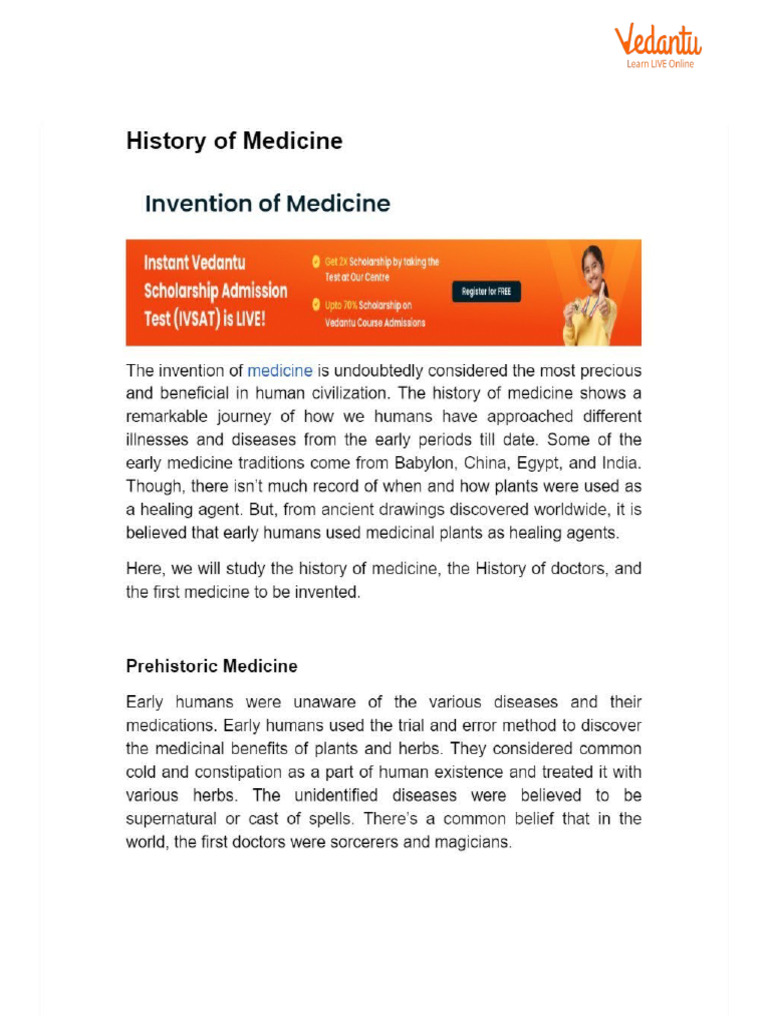 History of Medicine | PDF
