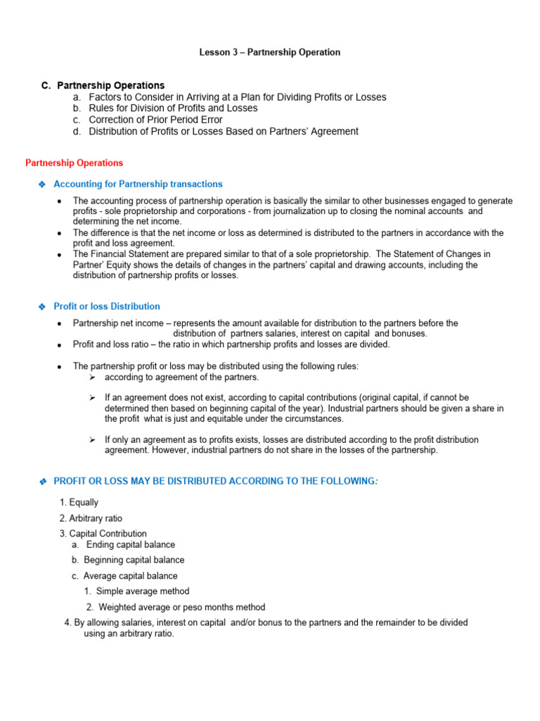Additional Investment in Partnership | PDF | Partnership | Income Statement