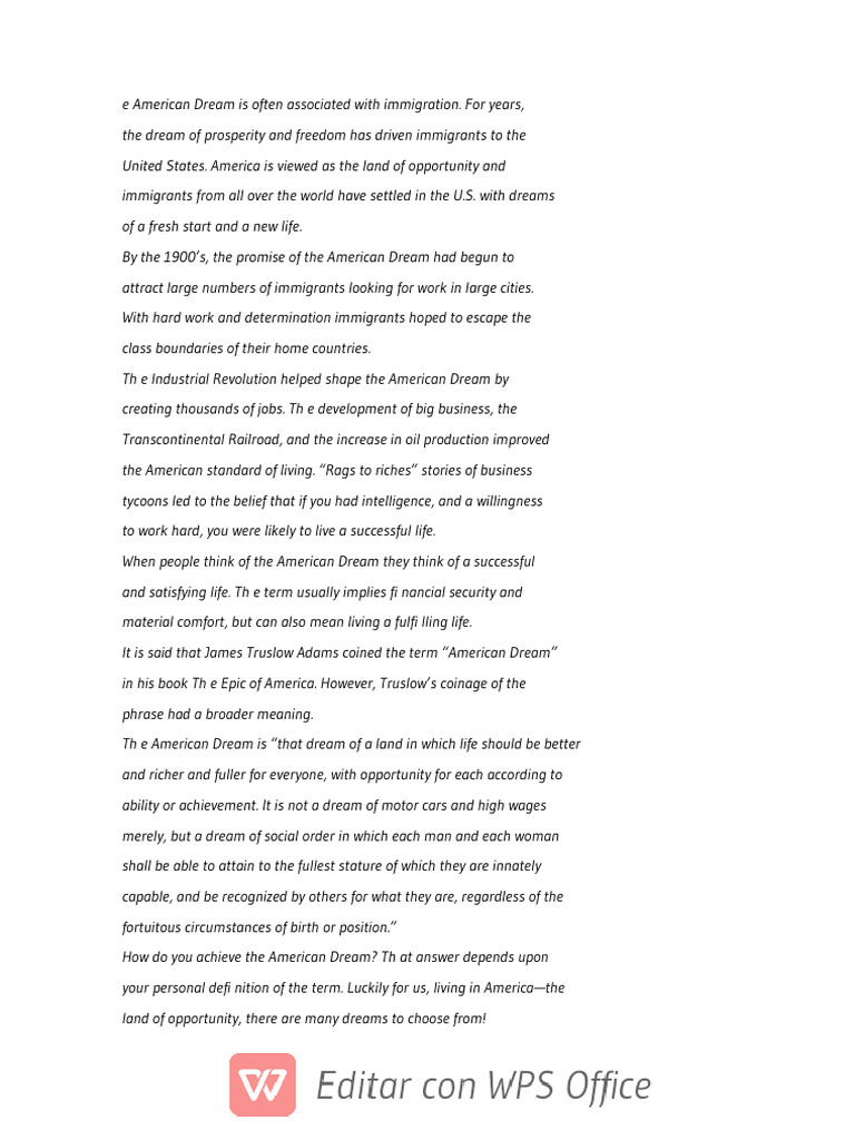 Te American Dream | PDF | Politics | Social Science