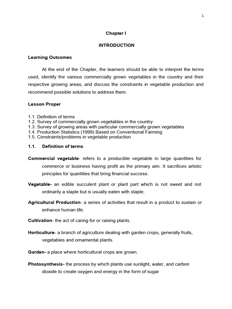 Overview of Commercial Vegetable Production | PDF | Vegetables | Nutrition