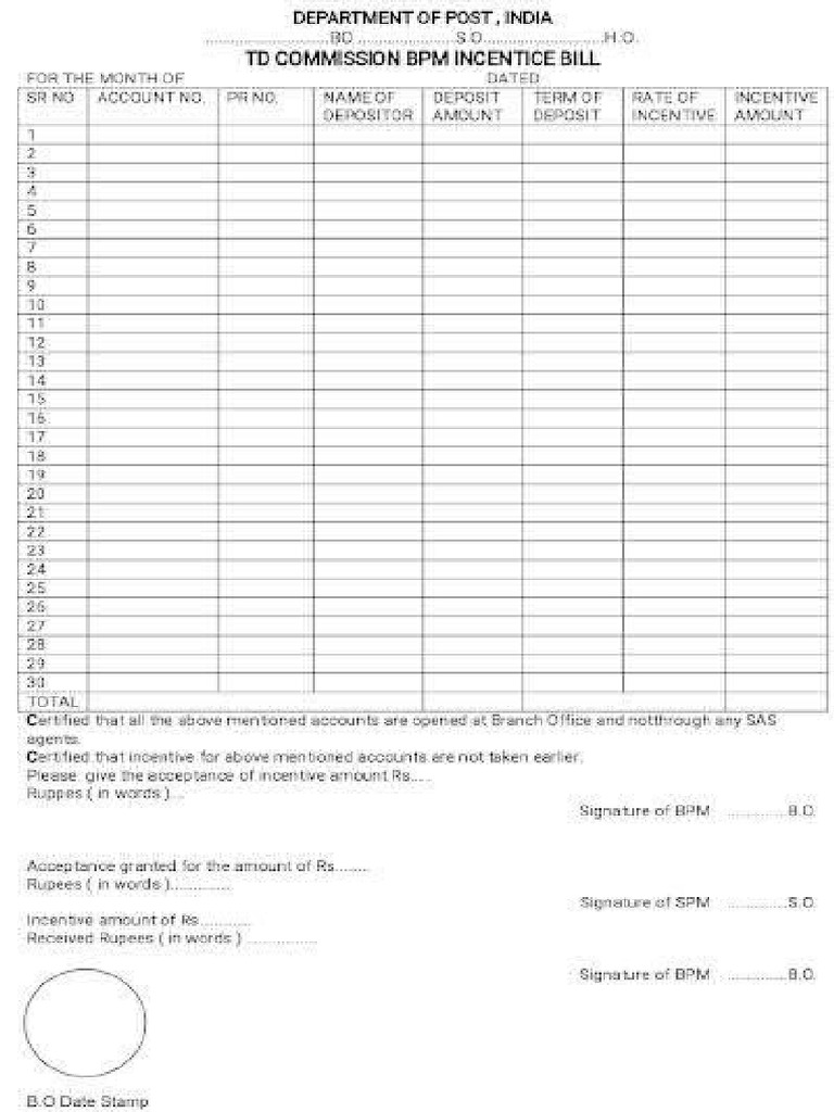 TD Comision Form | PDF