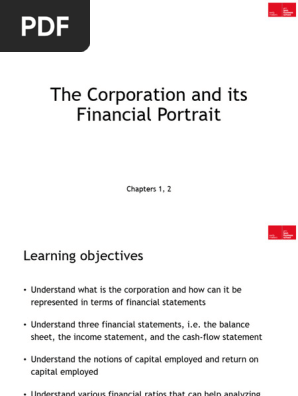 Session 1 - Balance Sheet View of the Firm