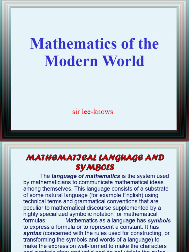 Mathematics Language & Conventions | PDF | Mathematics | Multiplication