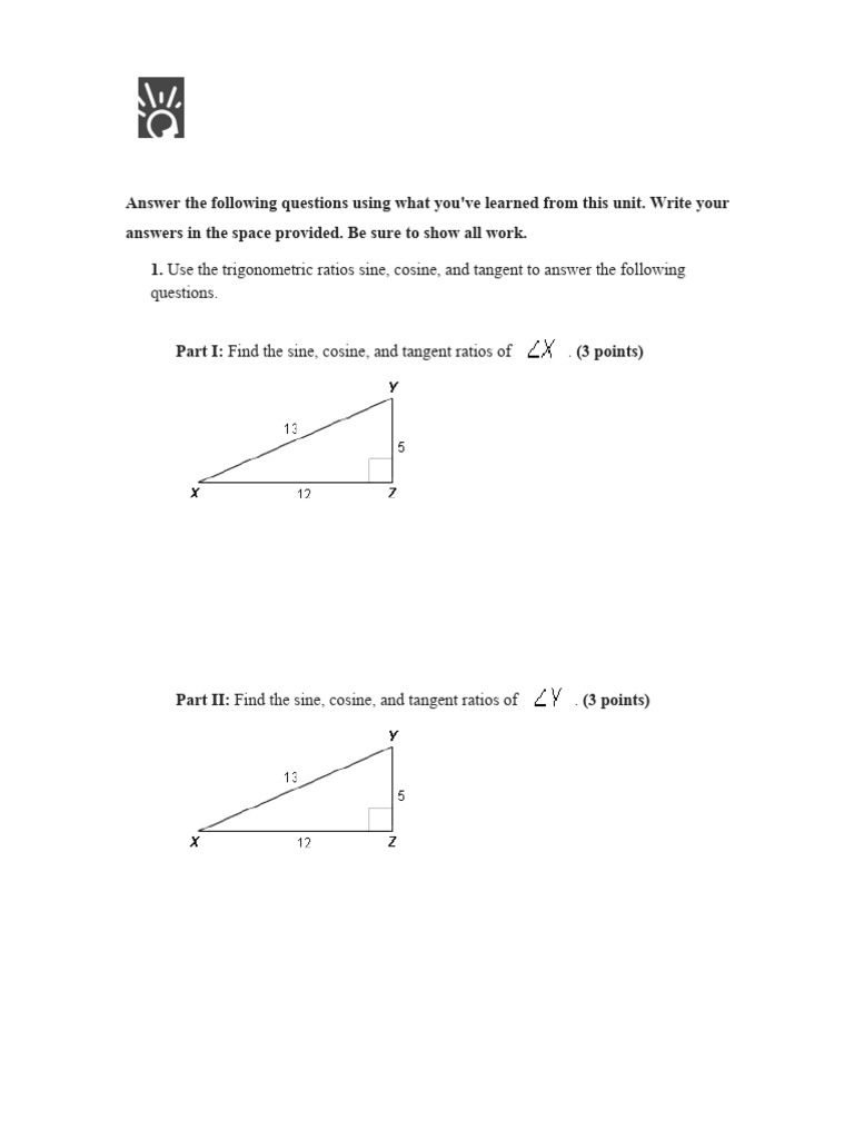 4.4.4 Test (TST) - Trigonometry (Test) | PDF | Trigonometric Functions ...