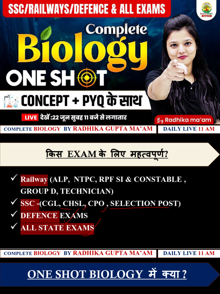 Radhika Mam's Complete Biology Course | PDF | Cell (Biology) | Nutrients