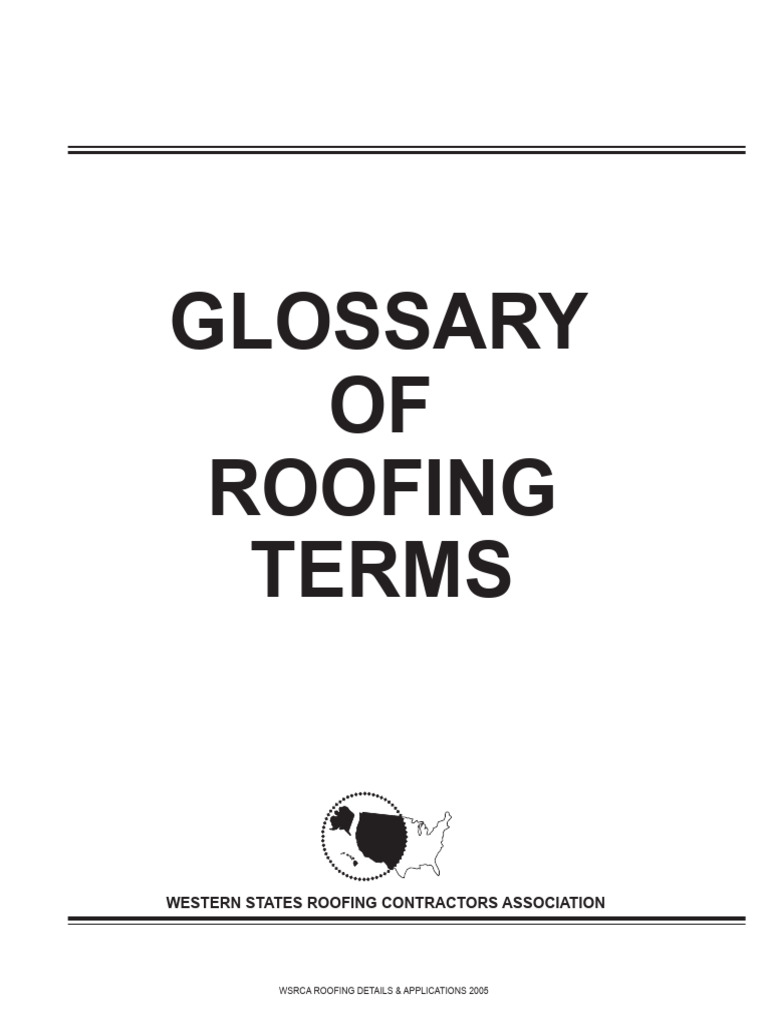 Glossary Of Roofing Terms Pdf Roof Corrosion