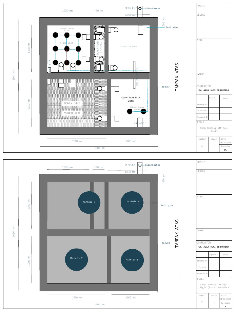 Shop Drawing STP BPK Sigit (Revisi) | PDF