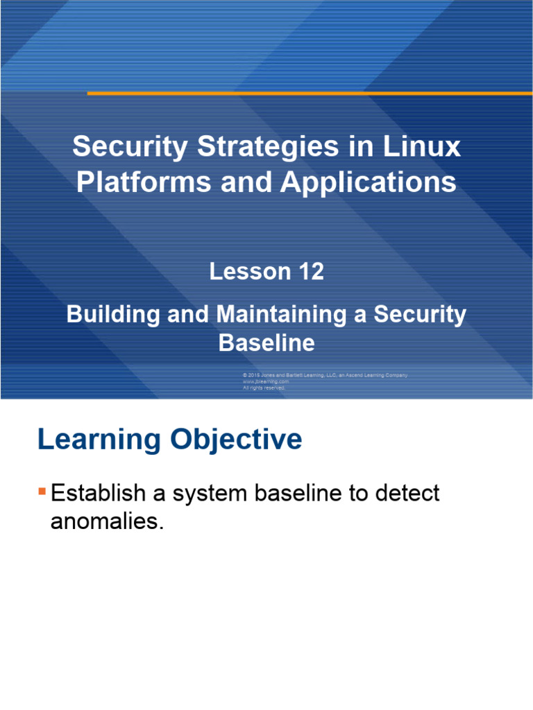 Linux Security Baseline Strategies | PDF | Security | Computer Security