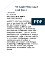 Adaptive Controls Save Tools and Time: by Lawrence Haftl