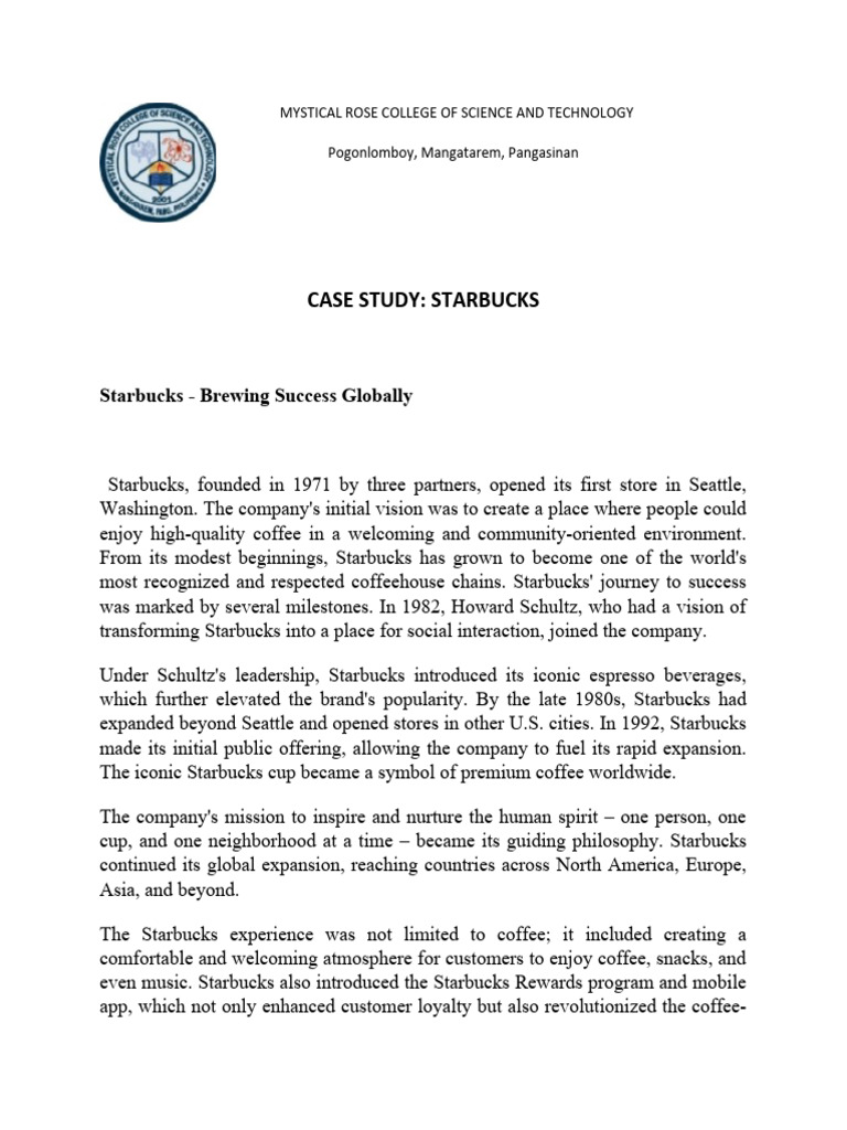 Starbucks Pdf Starbucks Sustainability