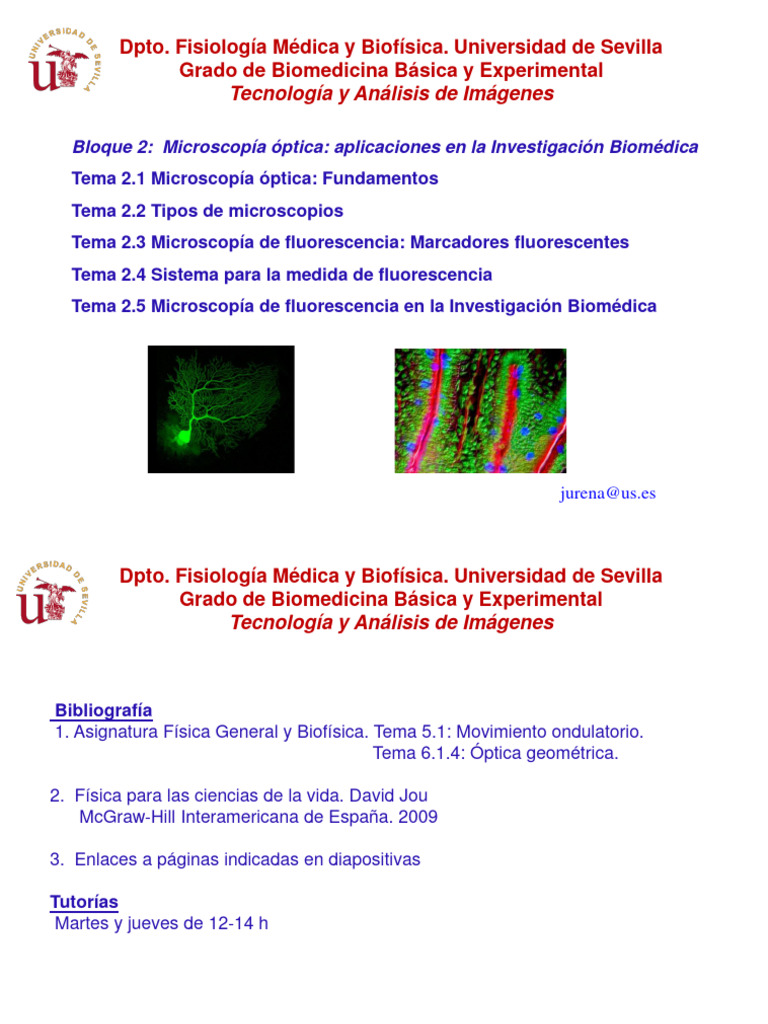 Tema 2.1 Microscopía Óptica. Fundamentos Terminado Con Todos Los ...