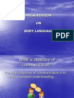 Presentation ON Body Language