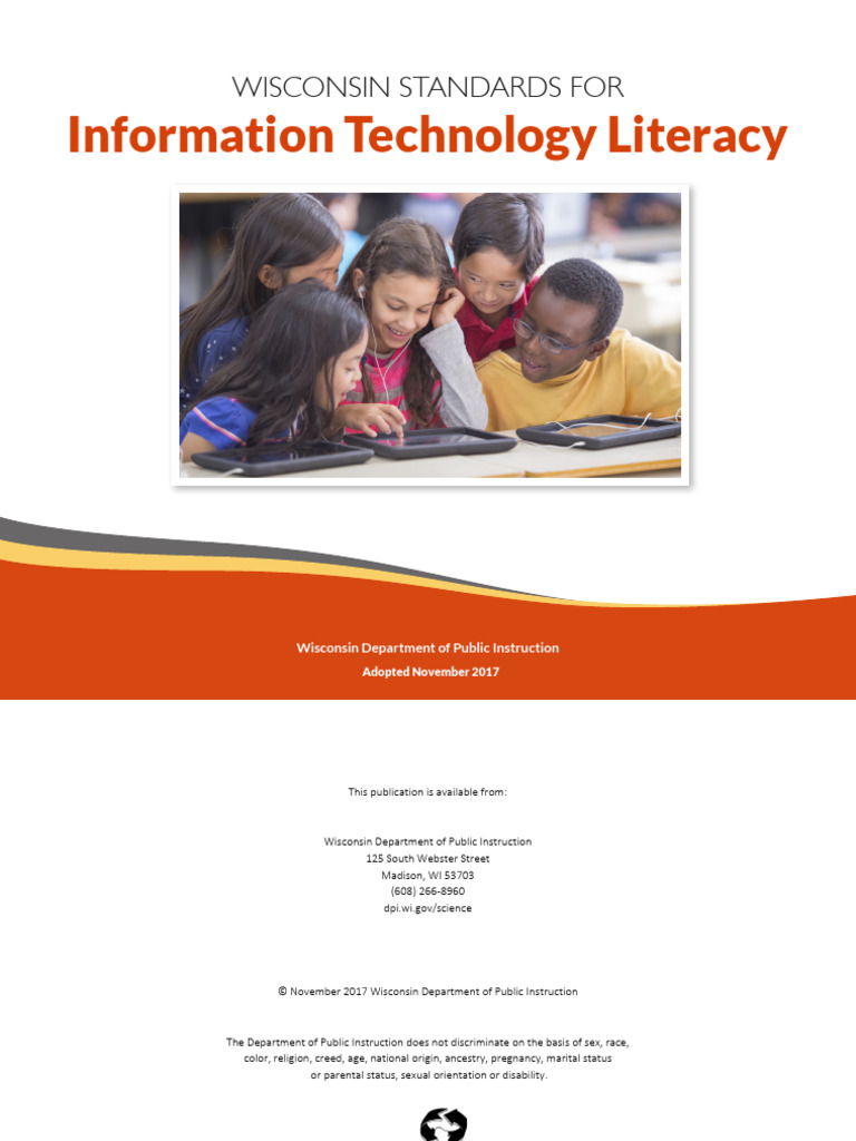 Information Technology Literacy: Wisconsin Standards For | PDF ...
