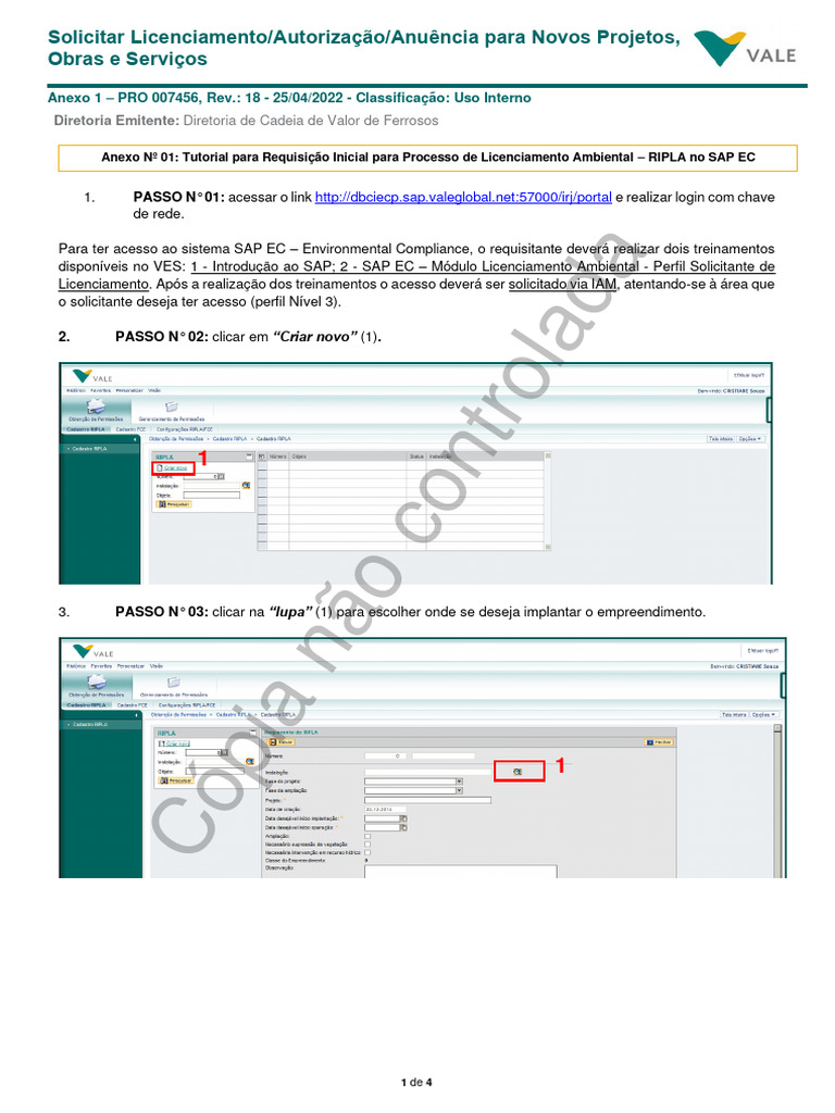 Licenciamento Ambiental no SAP EC | PDF | Tecnologia e Engenharia