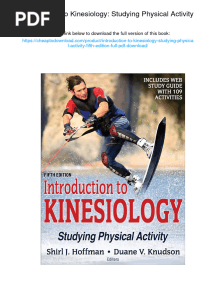 Introduction To Kinesiology: Studying Physical Activity. ISBN 1492549924, 978-1492549925