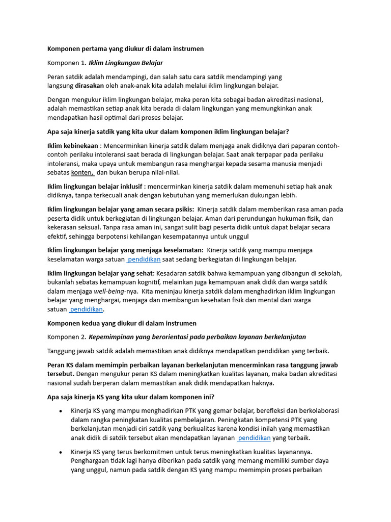 Komponen Akreditasi Pdf