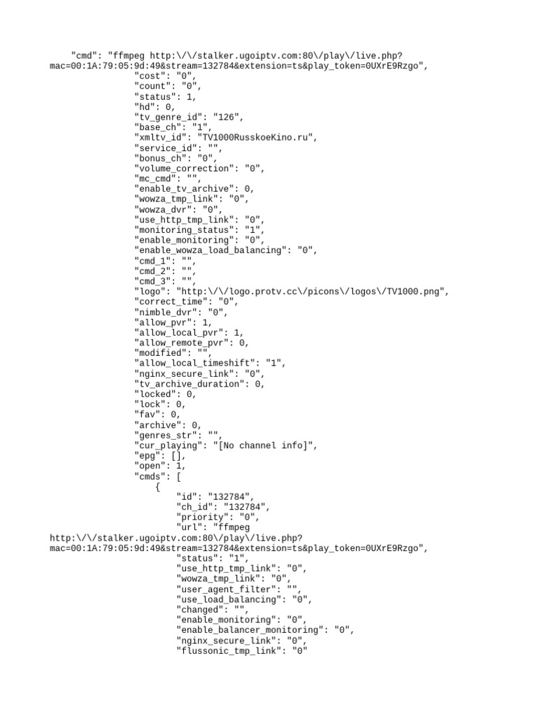 IPTV Channel Streaming Commands | PDF | Multimedia | Software Defined Radio