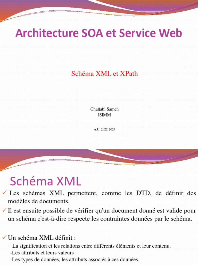 Schéma XML et XPath en SOA | PDF | XPath | XML