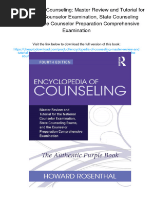 Encyclopedia Of Counseling Textbook - Master Review For National Counselor Exam