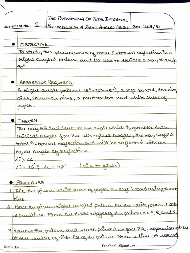 Total Internal Reflection Experiment | PDF | Foreign Language Studies