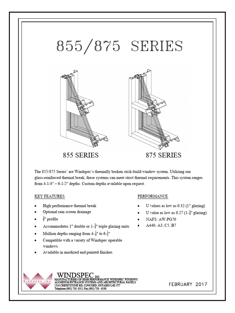 Windspec High Performance Windows | PDF | Aluminium | Materials