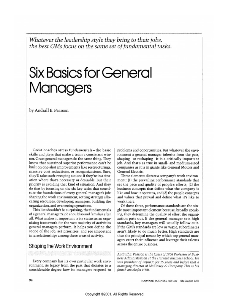 Open Six-Basics-for-GM 6 | PDF