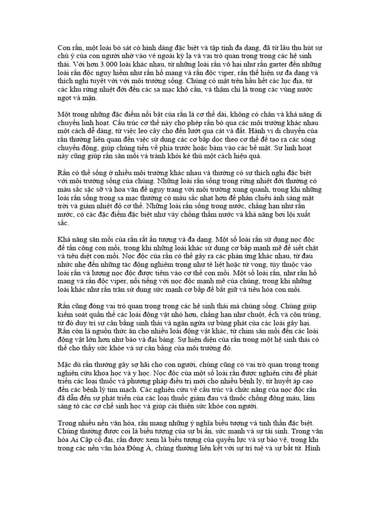 Con rắn | PDF