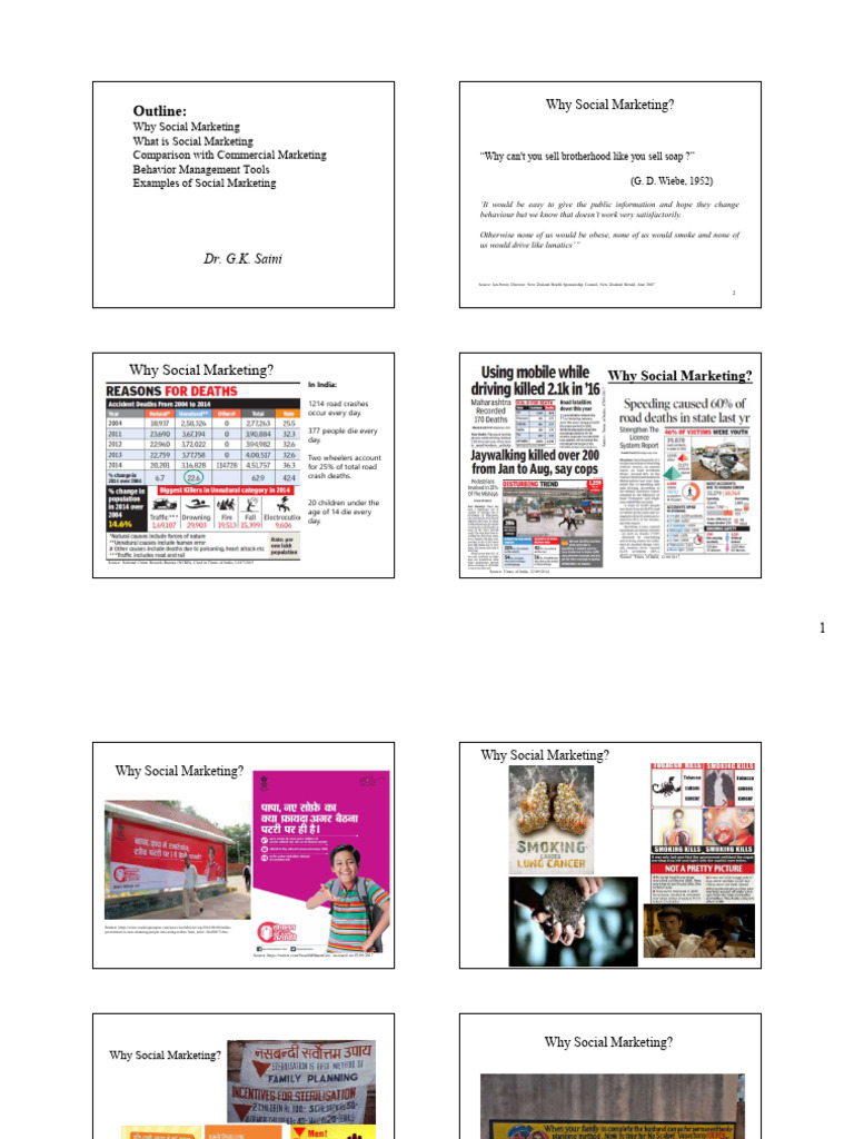 Session1-2 Social Marketing Intro Handouts | PDF | Target Audience ...