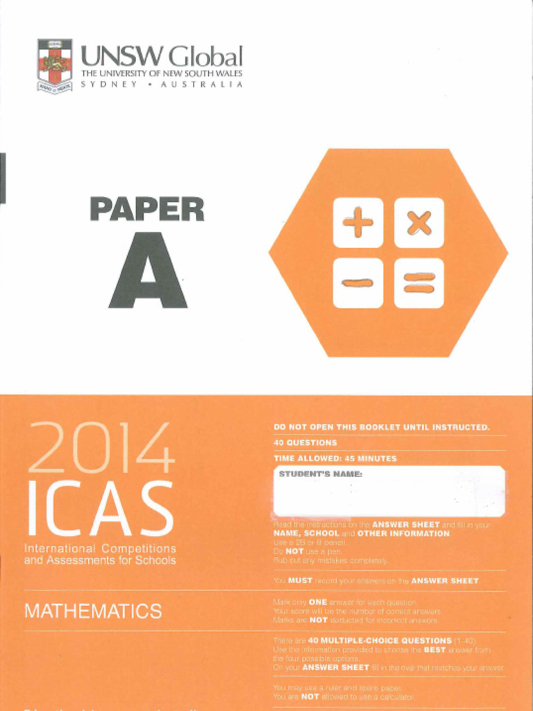 2014 Maths Paper A \u0026 Answer | PDF