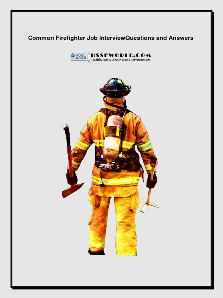Firefighter Interview Q&A Guide | PDF | Cost Of Living | Fires