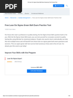 Lean Six Sigma White Belt Exam Guide | PDF | Six Sigma | Standard Deviation