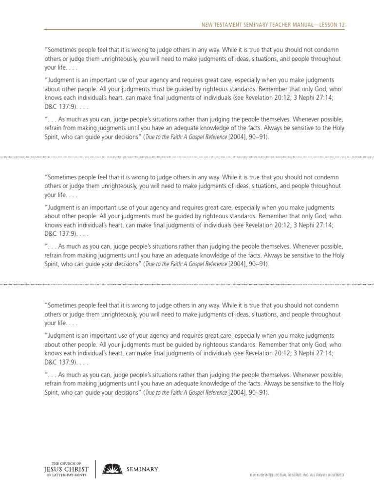 New Testament Manual Handout - 1471593 - PRT | PDF | Revelation | Faith