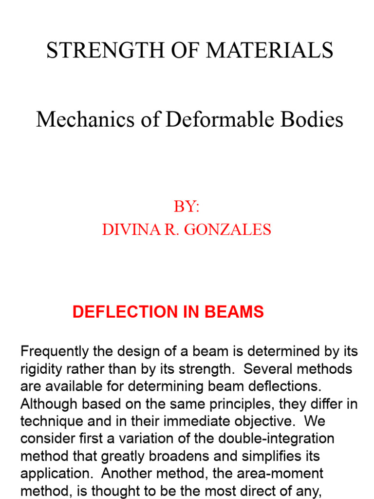 Module 3 Deflection of Beams April 19 2023 | PDF | Beam (Structure ...