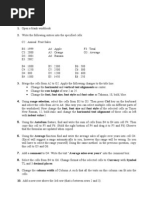 Excel Exercise 16sep11