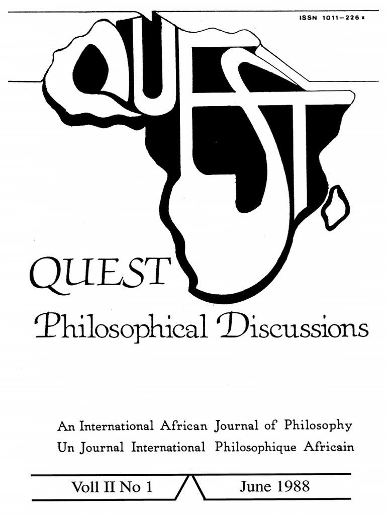 Quest Vol 2 No 1 | PDF