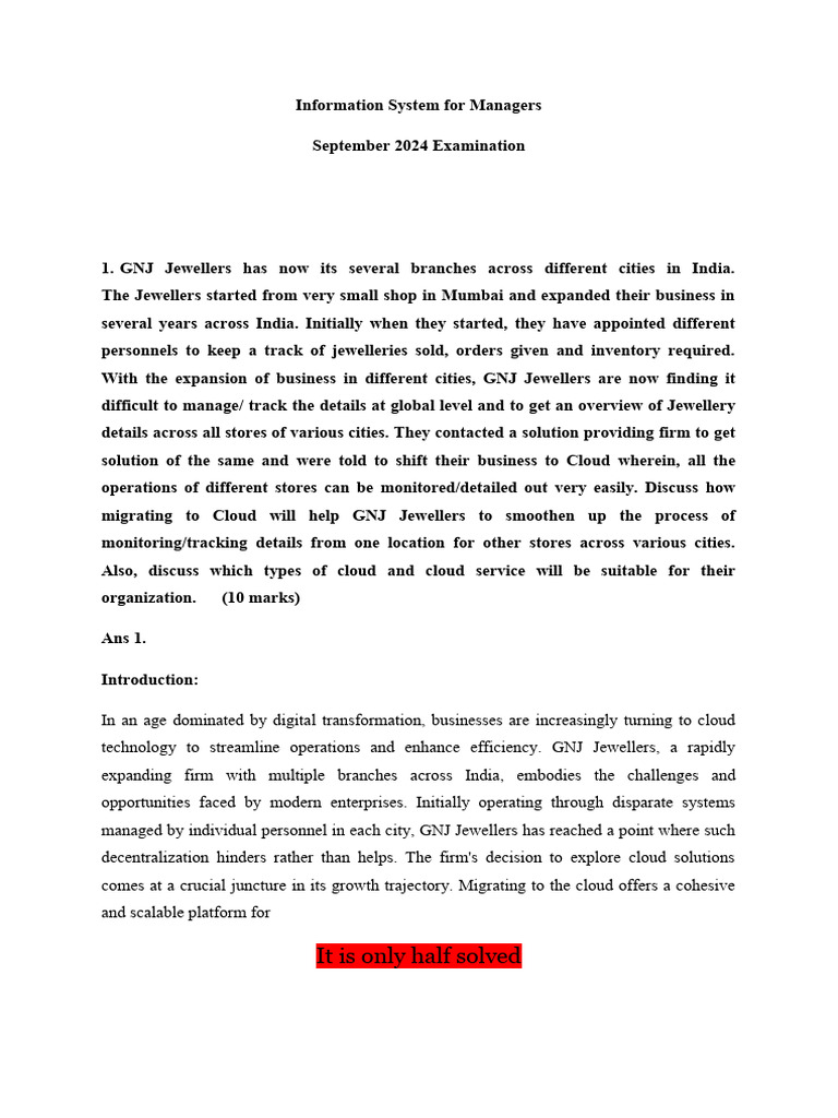 Information System For Managers ST | PDF | Software Development Process ...
